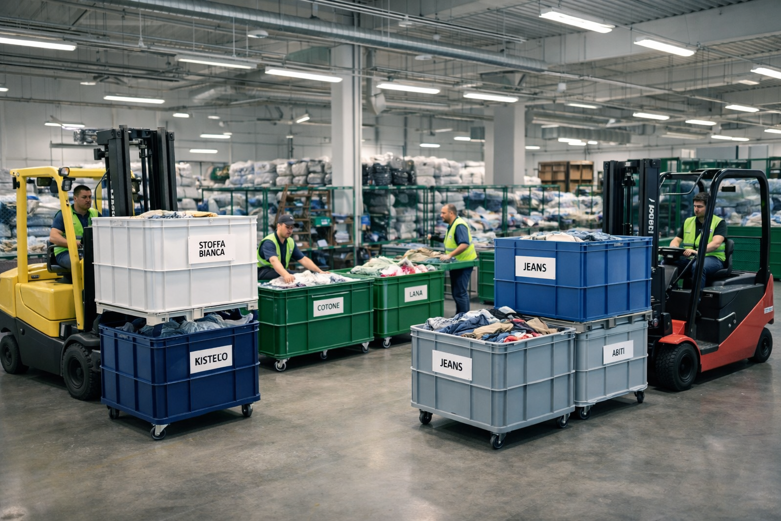 Operazione R12 - Scambio e movimentazione rifiuti tessili