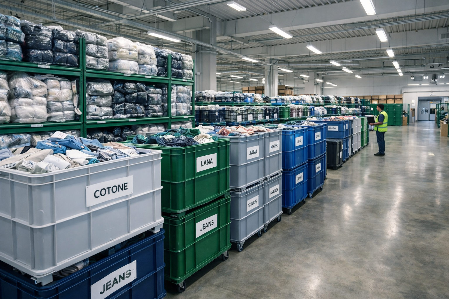 Operazione R13 - Magazzino stoccaggio tessili