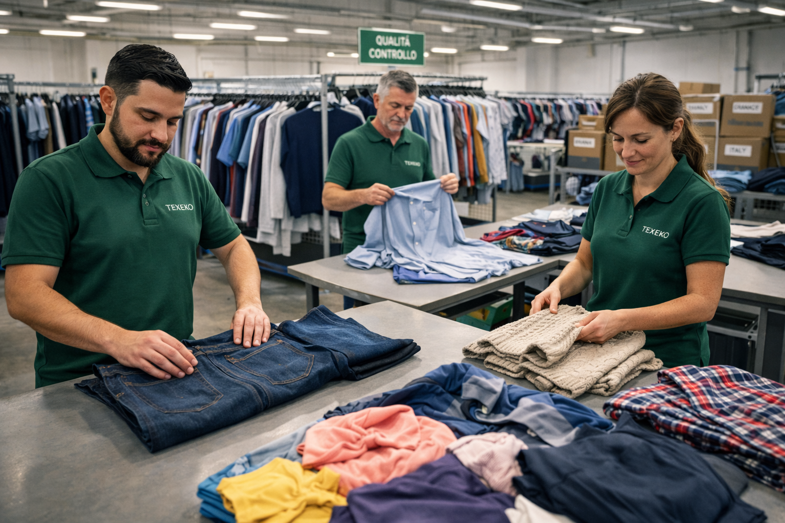 Preparazione tessili per il riutilizzo